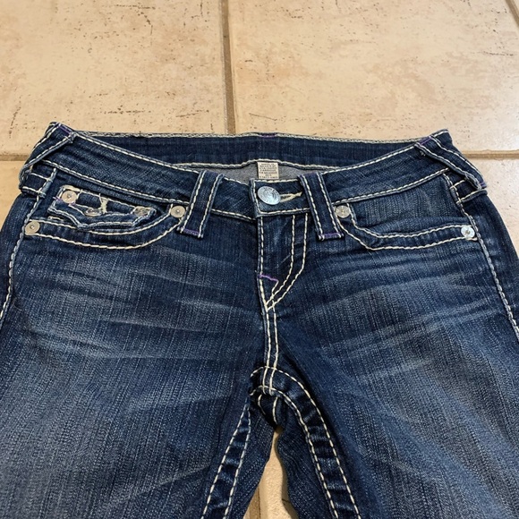 True Religion Women's Rocco Skinny Jeans with Flaps - Size 26 - Dark Wash - Picture 2 of 13